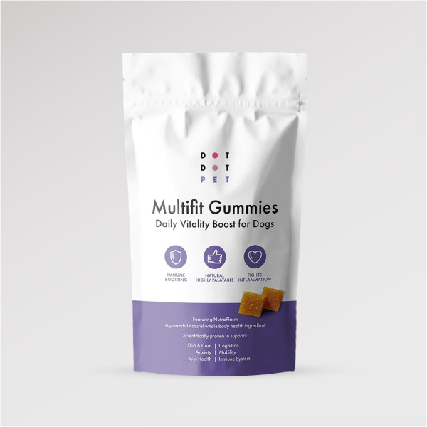 Multifit Healthy Dog Gummies für Hunde – Leckere & Nahrhafte Ergänzungen für Verdauung, Hautpflege &